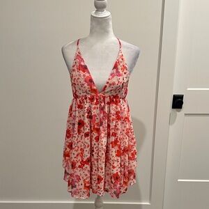 TCEC floral print mini dress Sz M
